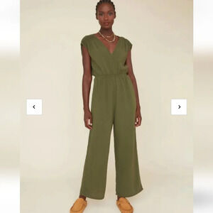Xirena Nell gauze cotton basil jumpsuit Size Small